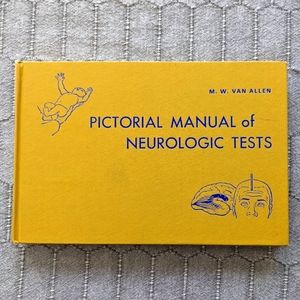Pictorial Manual of Neurologic Tests book vintage illustrated medical 19…